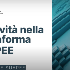 Novità della piattaforma SUAPEE per l'operatore