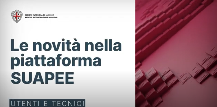 Novità della piattaforma SUAPEE per cittadini e tecnici