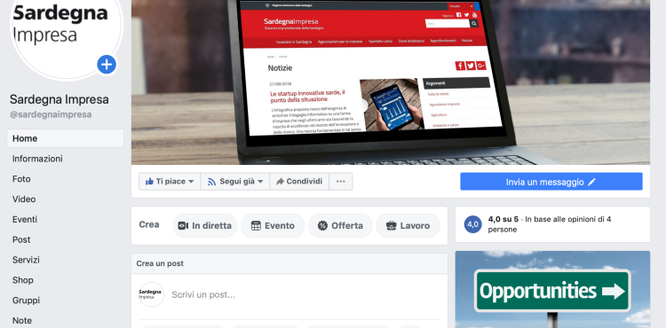 la home fb di Sardegna impresa la home fb di Sardegna impresa